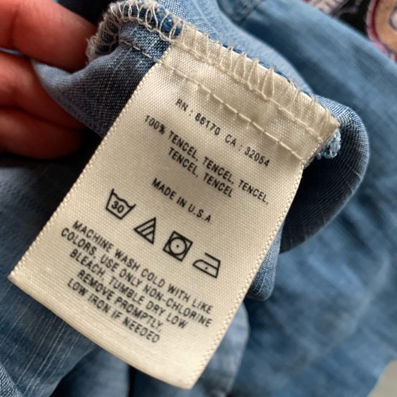 Elevenses Tencel Button Up Top - Picture 4 of 7